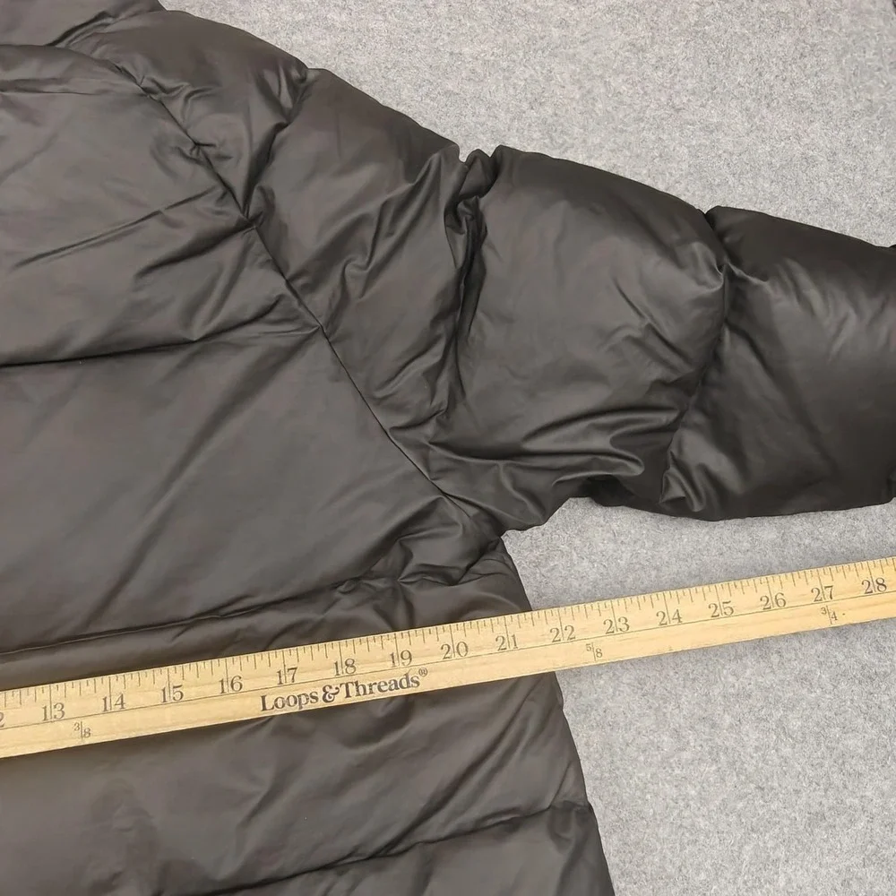 Pendleton Jacket Mens Medium Black Down Puffer Insulated Full Zip Pockets Lined